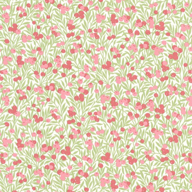 Papier peint Cherry blanc et rose - FLOWER MARKET - Casadeco - FLOM89224303