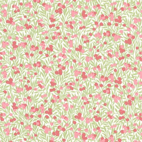 Papier peint Cherry blanc et rose - FLOWER MARKET - Casadeco - FLOM89224303