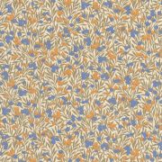 Papier peint Cherry naturel et bleu - FLOWER MARKET - Casadeco - FLOM89221221