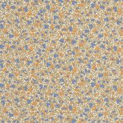 Papier peint Cherry naturel et bleu - FLOWER MARKET - Casadeco - FLOM89221221