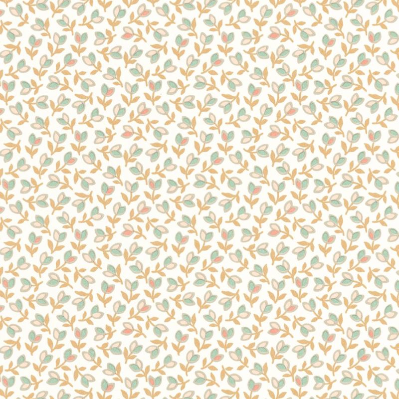 Papier peint Darwin Tulip camel et rose - FLOWER MARKET - Casadeco - FLOM89251323