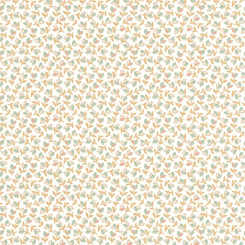 Papier peint Darwin Tulip camel et rose - FLOWER MARKET - Casadeco - FLOM89251323
