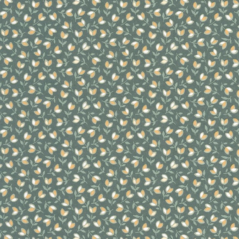 Papier peint Darwin Tulip vert anglais - FLOWER MARKET - Casadeco - FLOM89257407