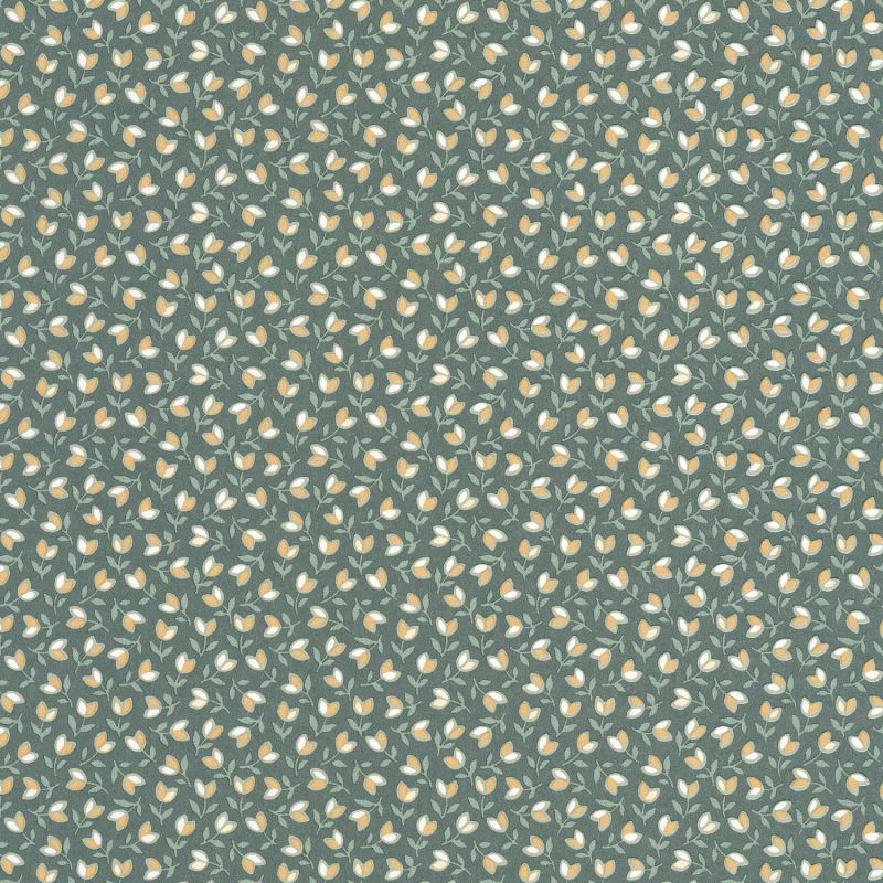 Papier peint Darwin Tulip vert anglais - FLOWER MARKET - Casadeco - FLOM89257407