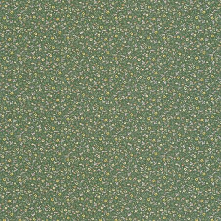 Papier peint Myosotis vert mousse - FLOWER MARKET - Casadeco - FLOM89237414