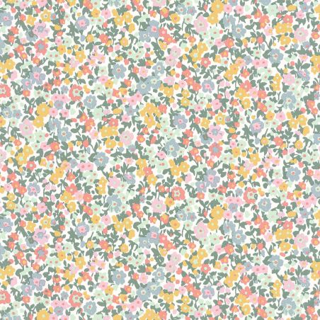 Papier peint Pansy bleu et rose - FLOWER MARKET - Casadeco - FLOM89216212