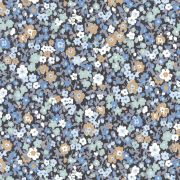 Papier peint Pansy encre et bleu - FLOWER MARKET - Casadeco - FLOM89216518
