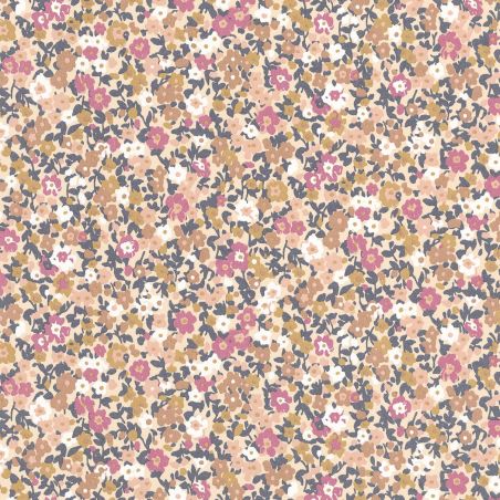 Papier peint Pansy lilas et beige rosé - FLOWER MARKET - Casadeco - FLOM89215404