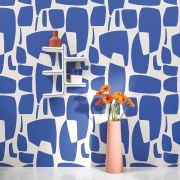 PAPIER PEINT MODULE bleu indigo Majorelle - MILANO SIXTIES - CASADECO - MISI89386776