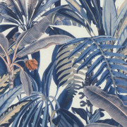Papier peint vinyle intissé Botanique bleu - Rasch - 689501