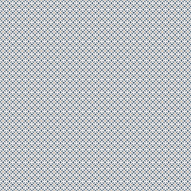 Papier Peint Allover floral bleu nuit - CUISINE FRAICHEUR - LUTÈCE - G45433