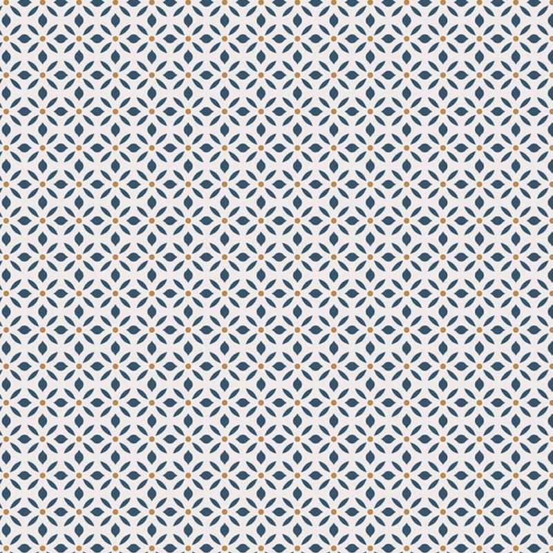 Papier Peint Allover floral bleu nuit - CUISINE FRAICHEUR - LUTÈCE - G45433
