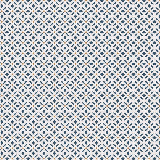Papier Peint Allover floral bleu nuit - CUISINE FRAICHEUR - LUTÈCE - G45433