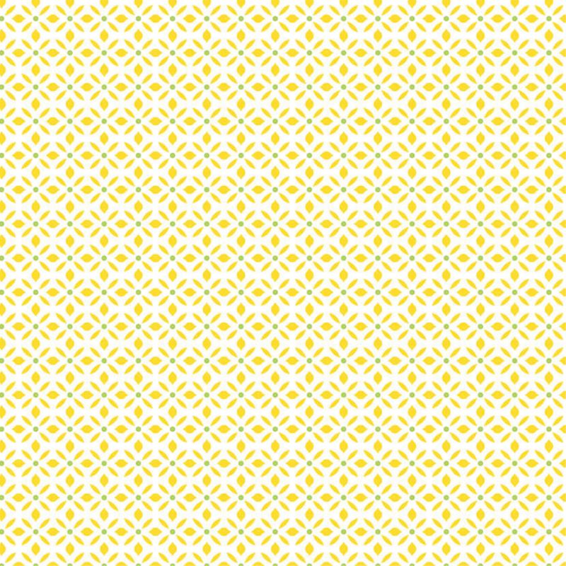 Papier Peint Allover floral jaune - CUISINE FRAICHEUR - LUTÈCE - G45432