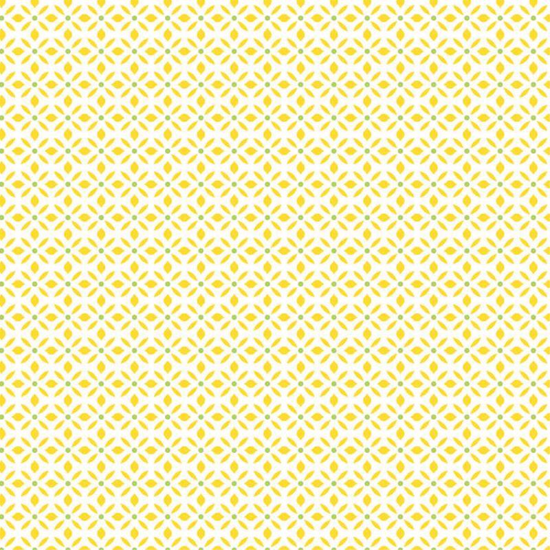 Papier Peint Allover floral jaune - CUISINE FRAICHEUR - LUTÈCE - G45432