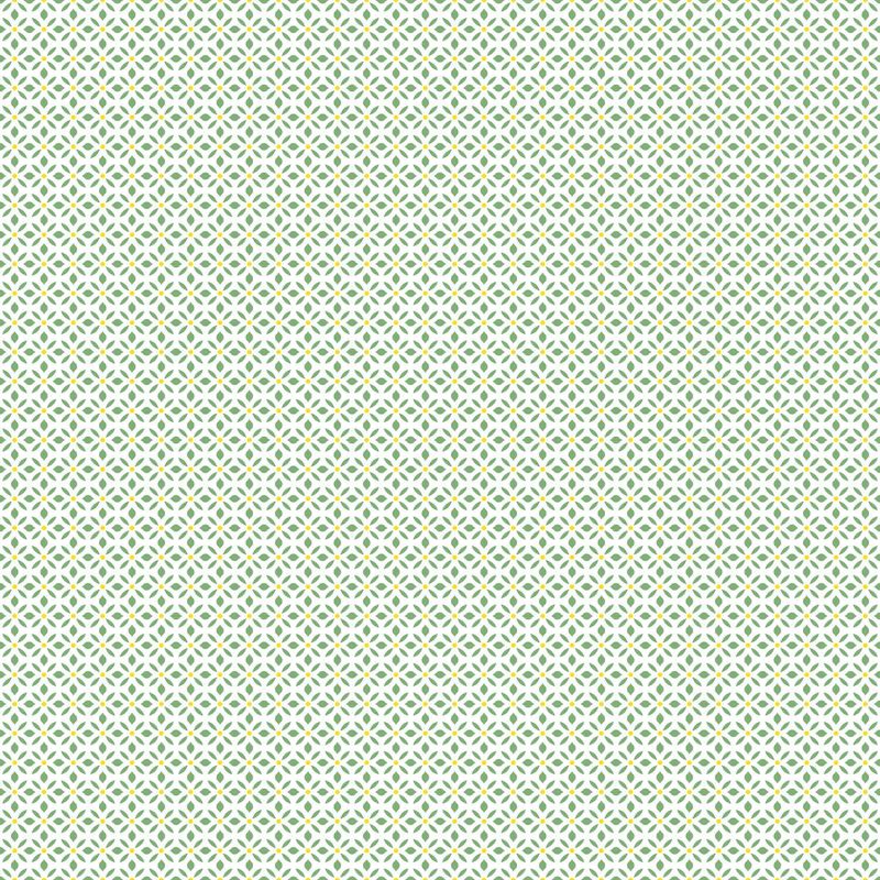 Papier Peint Allover floral vert - CUISINE FRAICHEUR - LUTÈCE - G45434