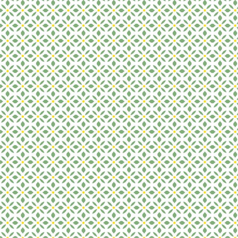 Papier Peint Allover floral vert - CUISINE FRAICHEUR - LUTÈCE - G45434