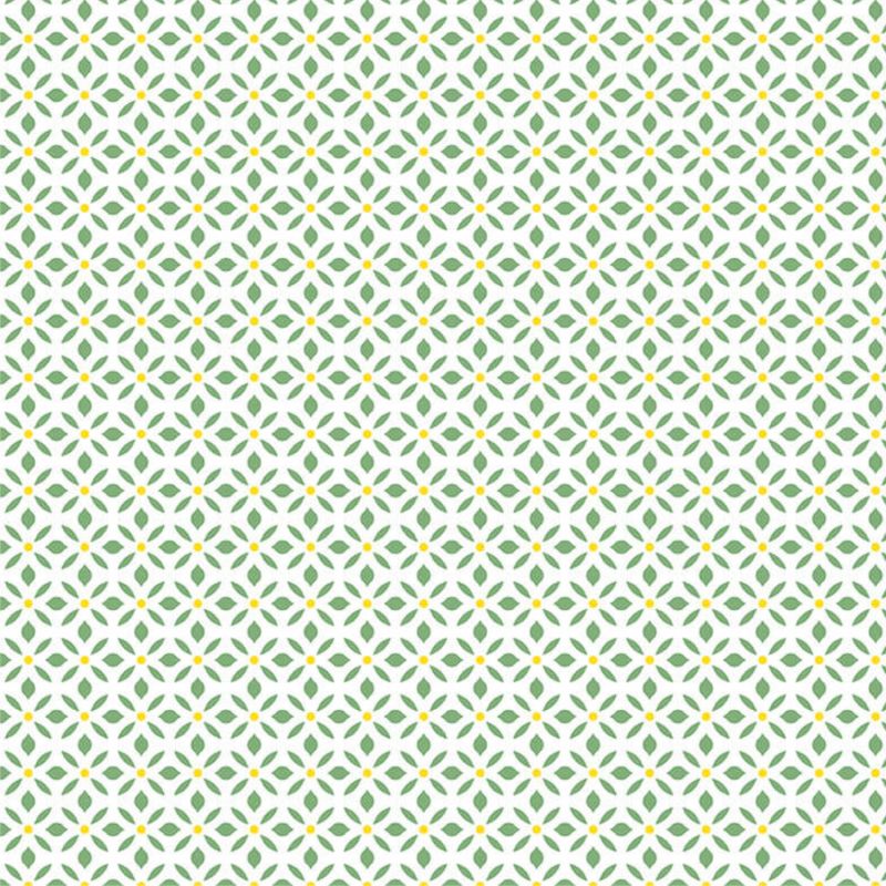 Papier Peint Allover floral vert - CUISINE FRAICHEUR - LUTÈCE - G45434