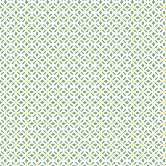Papier Peint Allover floral vert - CUISINE FRAICHEUR - LUTÈCE - G45434