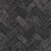 Papier Peint Brique chevron anthracite - CUISINE FRAICHEUR - LUTÈCE - G45426