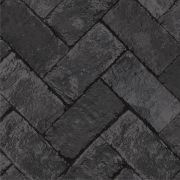 Papier Peint Brique chevron anthracite - CUISINE FRAICHEUR - LUTÈCE - G45426