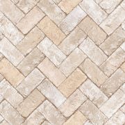 Papier Peint Brique chevron beige - CUISINE FRAICHEUR - LUTÈCE - G45429