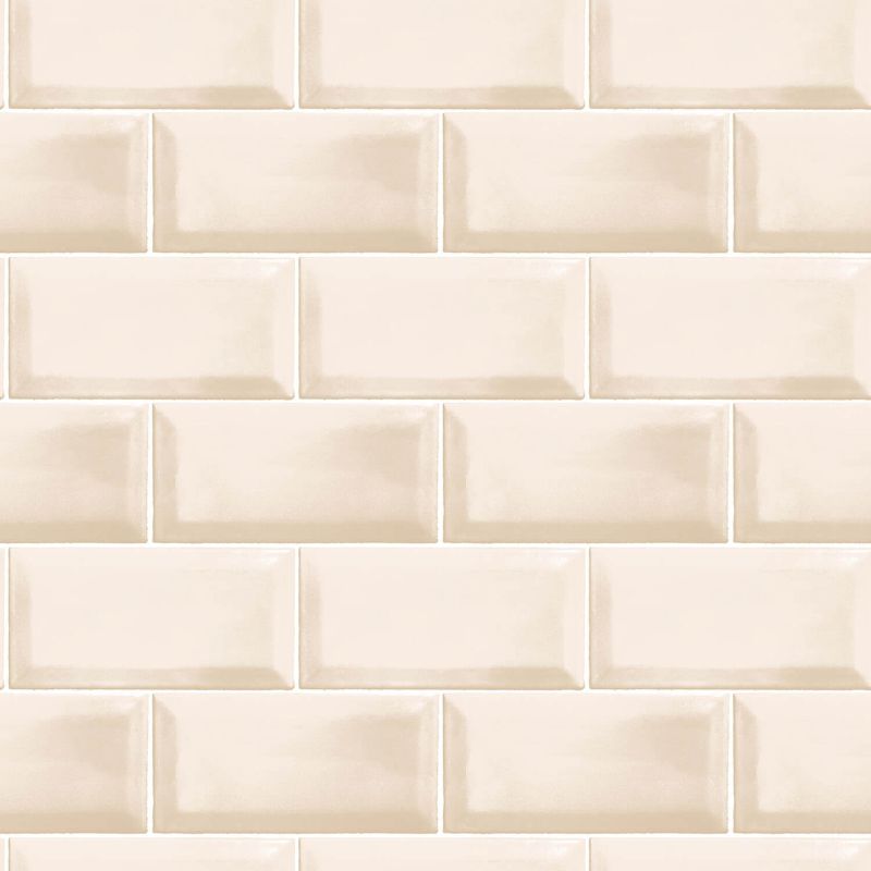 Papier Peint Carrelage métro beige - CUISINE FRAICHEUR - LUTÈCE - G45444