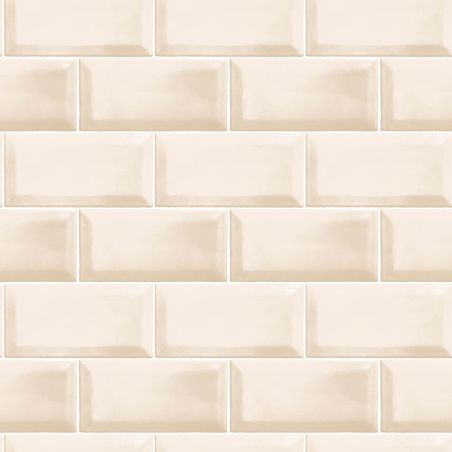 Papier Peint Carrelage métro beige - CUISINE FRAICHEUR - LUTÈCE - G45444