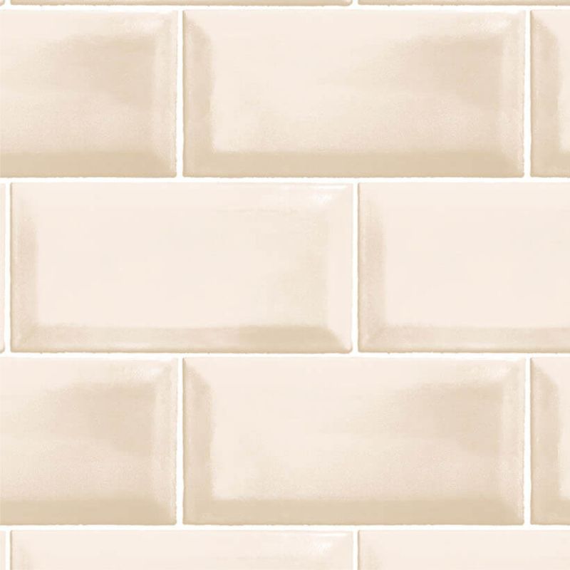 Papier Peint Carrelage métro beige - CUISINE FRAICHEUR - LUTÈCE - G45444