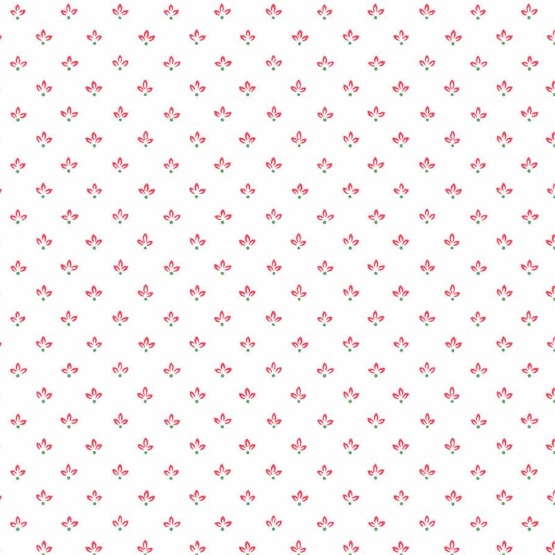 Papier Peint Trois Pétales rouge - CUISINE FRAICHEUR - LUTÈCE - G45460