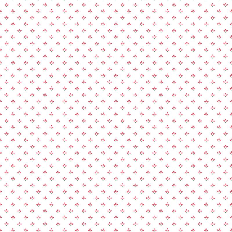 Papier Peint Trois Pétales rouge - CUISINE FRAICHEUR - LUTÈCE - G45460