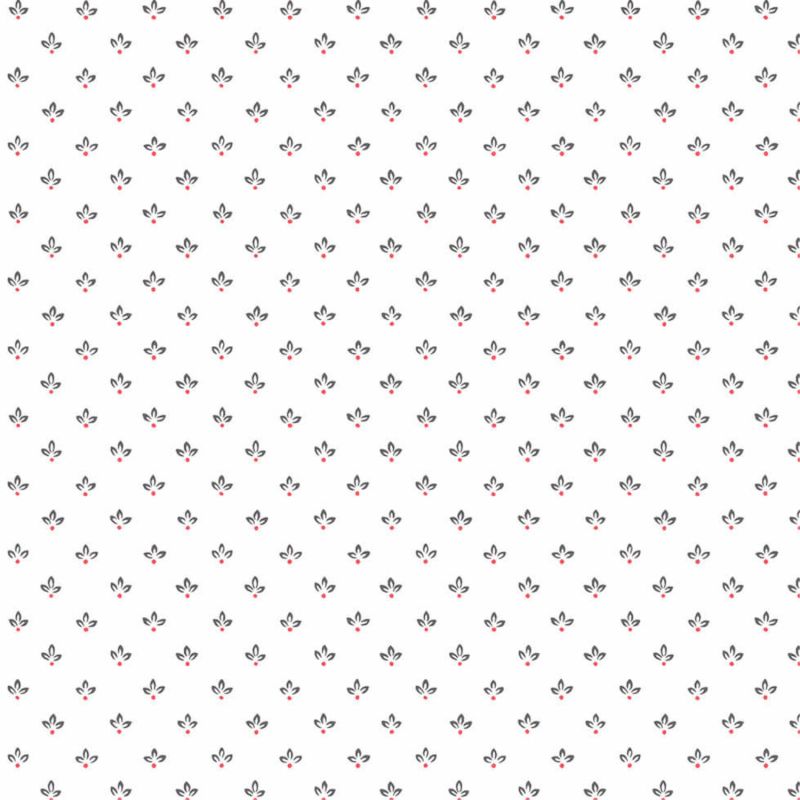 Papier Peint Trois Pétales gris poivre - CUISINE FRAICHEUR - LUTÈCE - G45461