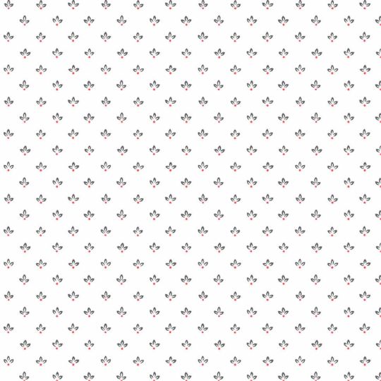Papier Peint Trois Pétales gris poivre - CUISINE FRAICHEUR - LUTÈCE - G45461