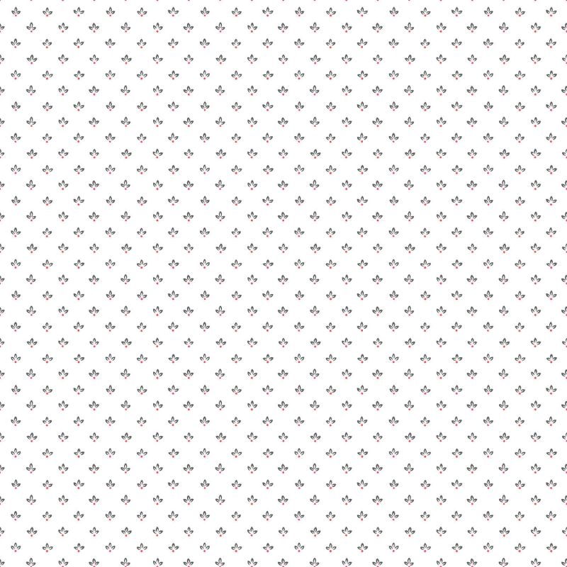 Papier Peint Trois Pétales gris poivre - CUISINE FRAICHEUR - LUTÈCE - G45461