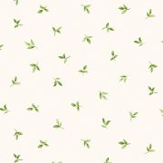Papier Peint Semis feuille vert et blanc - CUISINE FRAICHEUR - LUTÈCE - G45437