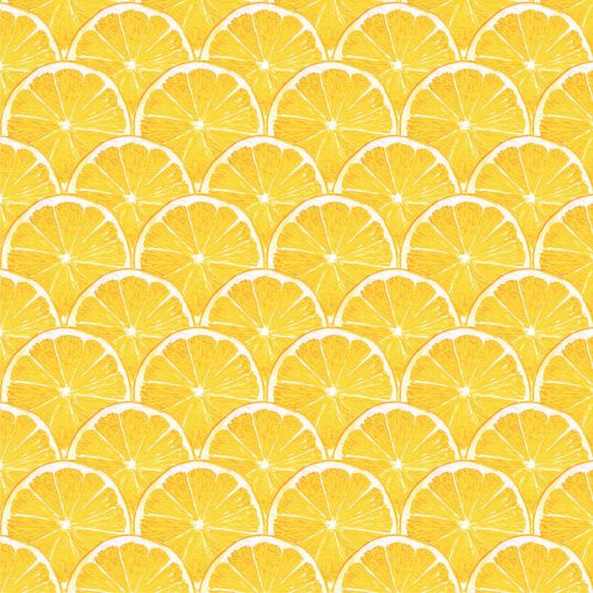 Papier Peint Rondelle de citron jaune - CUISINE FRAICHEUR - LUTÈCE - G45438
