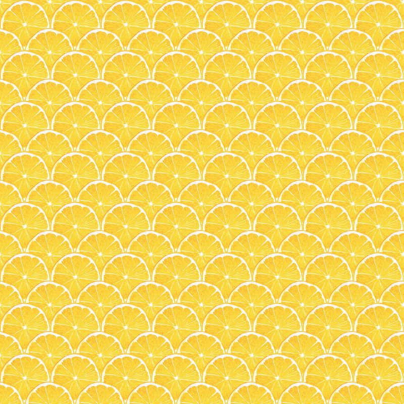 Papier Peint Rondelle de citron jaune - CUISINE FRAICHEUR - LUTÈCE - G45438