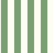 Papier Peint Rayures vert anglais et blanc - CUISINE FRAICHEUR - LUTÈCE - G45401