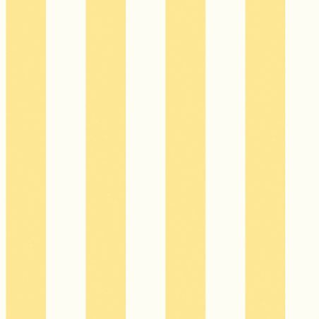 Papier Peint Rayures jaune clair et blanc - CUISINE FRAICHEUR - LUTÈCE - G45400