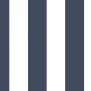 Papier Peint Rayures bleu navy et blanc - CUISINE FRAICHEUR - LUTÈCE - G67523