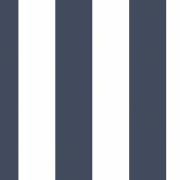 Papier Peint Rayures bleu navy et blanc - CUISINE FRAICHEUR - LUTÈCE - G67523