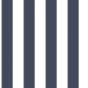 Papier Peint Rayures bleu navy et blanc - CUISINE FRAICHEUR - LUTÈCE - G67523