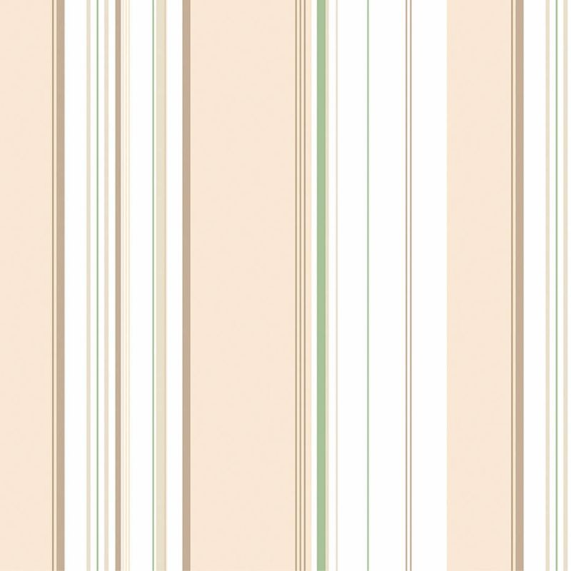 Papier Peint Multi Rayures beige et vert - CUISINE FRAICHEUR - LUTÈCE - G45447