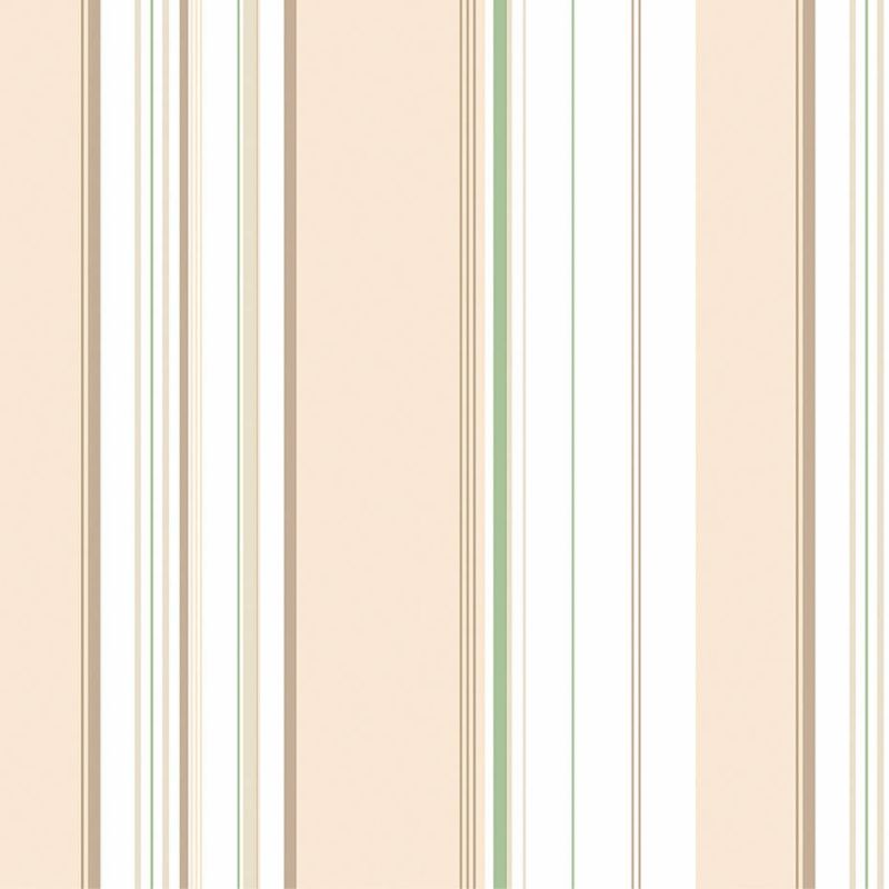 Papier Peint Multi Rayures beige et vert - CUISINE FRAICHEUR - LUTÈCE - G45447