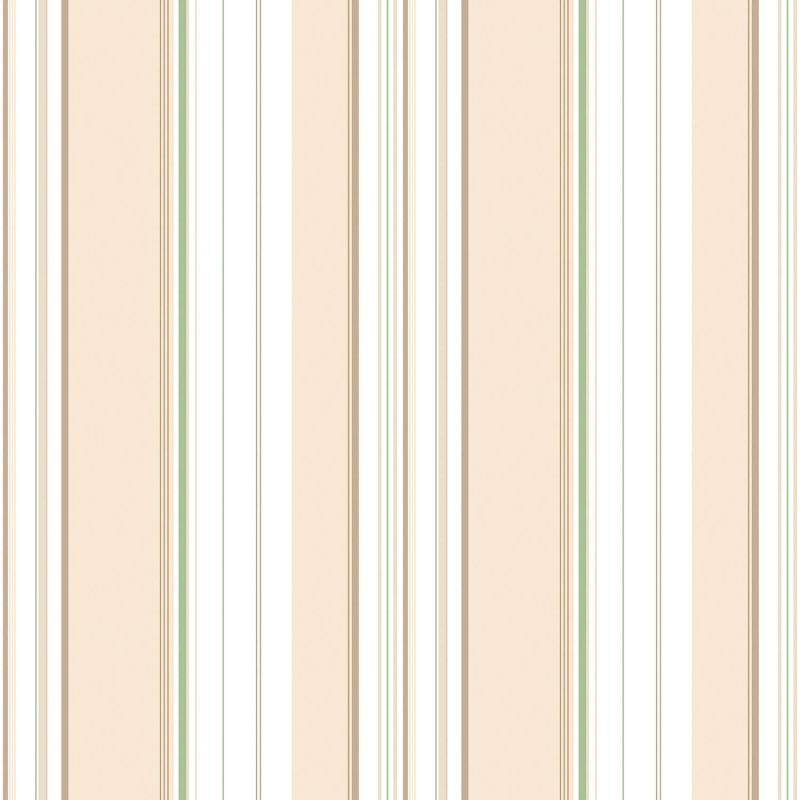 Papier Peint Multi Rayures beige et vert - CUISINE FRAICHEUR - LUTÈCE - G45447