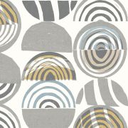 Papier Peint intissé Cercle Tribal gris - HAPPY - LUTÈCE - FD26443