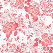 Papier Peint intissé Fleurs Tropicales rose corail - HAPPY - LUTÈCE - FD26301