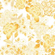 Papier Peint intissé Fleurs Tropicales jaune moutarde - HAPPY - LUTÈCE - FD26302