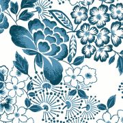 Papier Peint intissé Fleurs Tropicales bleu - HAPPY - LUTÈCE - FD26304