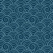 Papier Peint intissé Vagues bleu marine - HAPPY - LUTÈCE - FD26305